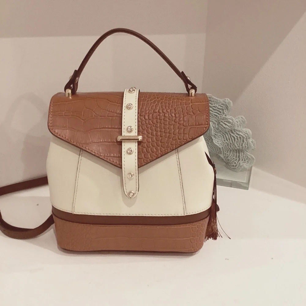 REDUCED NWT HOUSE OF HARLOW 1960 SHOULDER HAND BAG BACKPACK LEATHER ITALY
